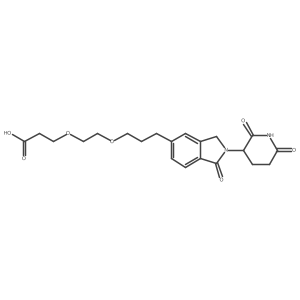 Phthalimidinoglutarimide-5'-C3-O-PEG1-C2-acid Structure