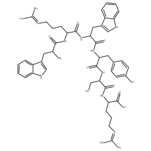 L-Arginine, L-tryptophyl-L-arginyl-L-tryptophyl-L-tyrosyl-L-cysteinyl-结构式