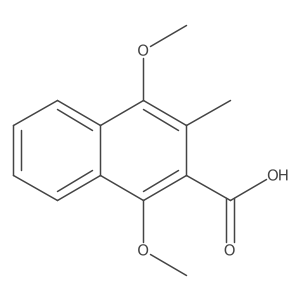 1,4-Dimethoxy-3-methyl-2-naphthalenecarboxylic acid Structure