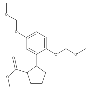 Methyl 2-[2,5-bis(methoxymethoxy)phenyl]cyclopentane-1-carboxylate Structure