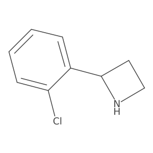 2-(2-Chlorophenyl)azetidine结构式