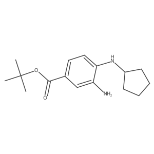 tert-Butyl 3-amino-4-(cyclopentylamino)benzoate结构式