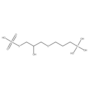 S-(2-Hydroxy-3-(3-(trihydroxysilyl)propoxy)propyl) o-hydrogen sulfurothioate结构式