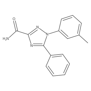 1-(3-methylphenyl)-5-phenyl-1H-1,2,4-triazole-3-carboxamide结构式