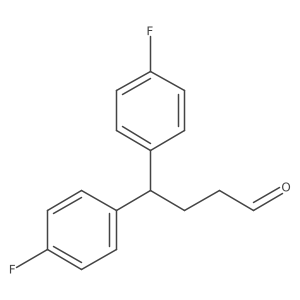 4-Fluoro-I(3)-(4-fluorophenyl)benzenebutanal Structure