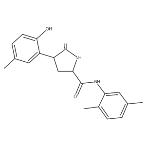 N-(2,5-dimethylphenyl)-5-(2-hydroxy-5-methylphenyl)pyrazolidine-3-carboxamide Structure