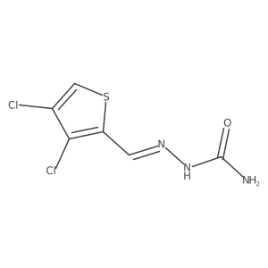 2-[(3,4-Dichloro-2-thienyl)methylene]hydrazinecarboxamide结构式