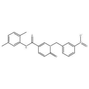 N-(2,5-dimethylphenyl)-1-(3-nitrobenzyl)-6-oxo-1,6-dihydropyridine-3-carboxamide结构式