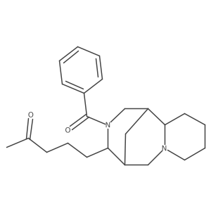 5-[(1R,5R)-3-Benzoyldecahydro-1,5-methano-2H-pyrido[1,2-a][1,5]diazocin-4-yl]-2-pentanone结构式