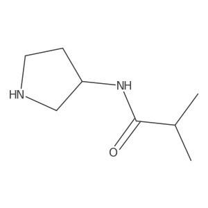 N-(Pyrrolidin-3-yl)isobutyramide结构式