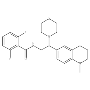 2,6-difluoro-N-(2-(1-methyl-1,2,3,4-tetrahydroquinolin-6-yl)-2-morpholinoethyl)benzamide结构式