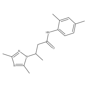 3-(3,5-dimethyl-1H-1,2,4-triazol-1-yl)-N-(2,4-dimethylphenyl)butanamide Structure