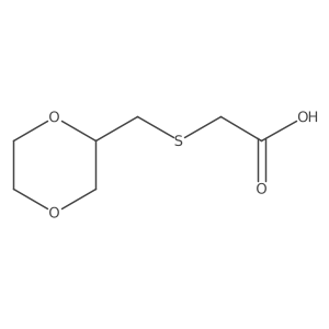 2-{[(1,4-Dioxan-2-yl)methyl]sulfanyl}acetic acid Structure