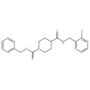 Benzyl 4-((3-chloropyrazin-2-yl)methylcarbamoyl)piperidine-1-carboxylate Structure
