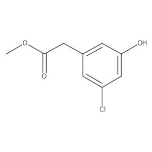 Methyl (3-chloro-5-hydroxyphenyl)acetate结构式