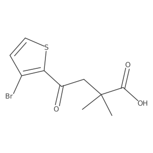 4-(3-Bromo-2-thienyl)-2,2-dimethyl-4-oxobutyric acid Structure