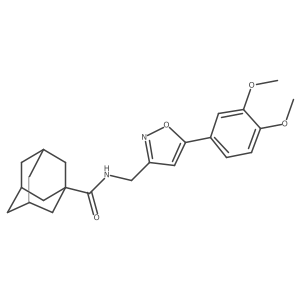 (3r,5r,7r)-N-((5-(3,4-dimethoxyphenyl)isoxazol-3-yl)methyl)adamantane-1-carboxamide Structure