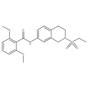N-(2-(ethylsulfonyl)-1,2,3,4-tetrahydroisoquinolin-7-yl)-2,6-dimethoxybenzamide Structure