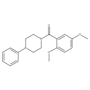 (2,5-Dimethoxyphenyl)(4-phenylpiperazin-1-yl)methanone Structure