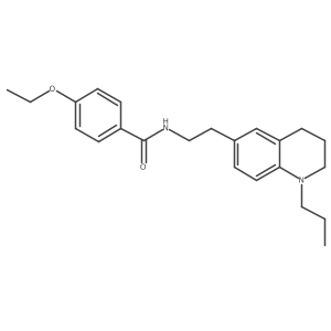 4-ethoxy-N-(2-(1-propyl-1,2,3,4-tetrahydroquinolin-6-yl)ethyl)benzamide结构式
