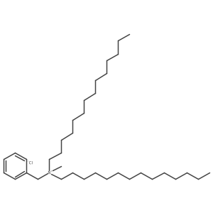 Dimyristyl methyl benzyl ammonium chloride Structure