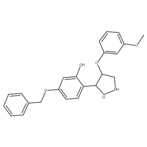 2-[4-(3-Methoxyphenoxy)pyrazolidin-3-yl]-5-phenylmethoxyphenol结构式