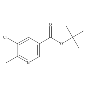 5-Chloro-6-methylnicotinic acid tert-butyl ester Structure