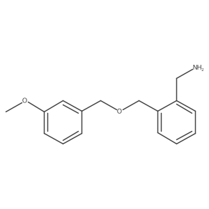 2-[[(3-Methoxyphenyl)methoxy]methyl]benzenemethanamine Structure