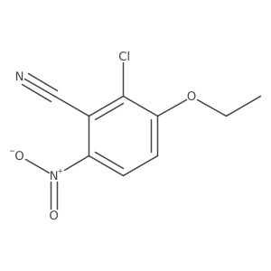 2-Chloro-3-ethoxy-6-nitrobenzonitrile Structure