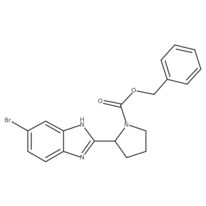 benzyl 2-(6-bromo-1H-benzimidazol-2-yl)pyrrolidine-1-carboxylate Structure