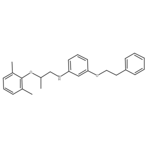 N-[2-(2,6-Dimethylphenoxy)propyl]-3-(phenethyloxy)aniline Structure