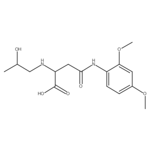 4-((2,4-Dimethoxyphenyl)amino)-2-((2-hydroxypropyl)amino)-4-oxobutanoic acid结构式