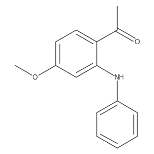 1-[4-Methoxy-2-(phenylamino)phenyl]ethanone结构式