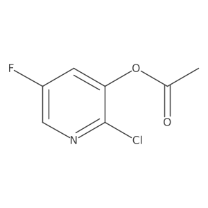 2-Chloro-5-fluoropyridin-3-yl acetate Structure