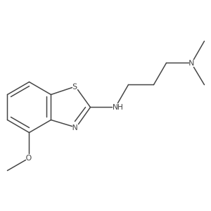 N'-(4-methoxy-1,3-benzothiazol-2-yl)-N,N-dimethylpropane-1,3-diamine结构式