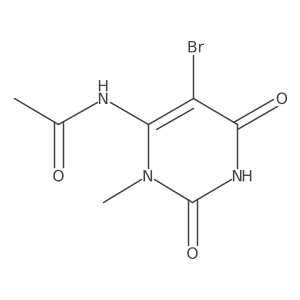 N-(5-bromo-3-methyl-2,6-dioxo-1,2,3,6-tetrahydropyrimidin-4-yl)acetamide Structure