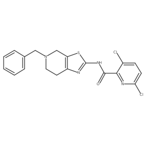 N-{5-benzyl-4H,5H,6H,7H-[1,3]thiazolo[5,4-c]pyridin-2-yl}-3,6-dichloropyridine-2-carboxamide Structure