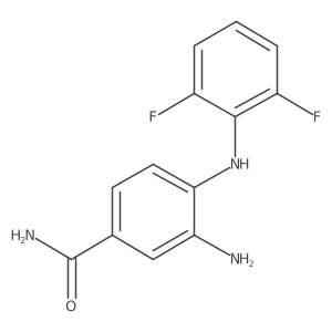 3-Amino-4-[(2,6-difluorophenyl)amino]benzamide Structure
