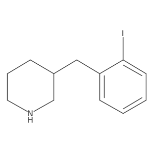 3-[(2-Iodophenyl)methyl]piperidine Structure