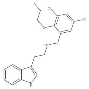 N-[(3,5-Dichloro-2-propoxyphenyl)methyl]-1H-indole-3-ethanamine结构式