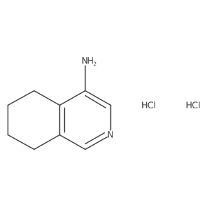 5,6,7,8-Tetrahydroisoquinolin-4-ylamine dihydrochloride结构式