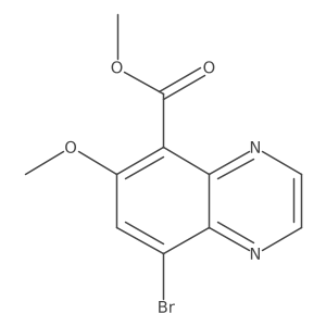 Methyl 8-bromo-6-(methyloxy)-5-quinoxalinecarboxylate Structure