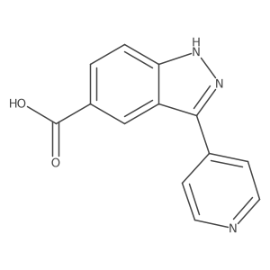 O=C(O)c1ccc2[nH]nc(-c3ccncc3)c2c1结构式