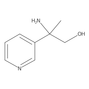 2-Amino-2-(pyridin-3-yl)propan-1-ol Structure