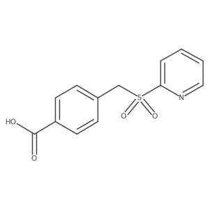 4-((Pyridin-2-ylsulfonyl)methyl)benzoic acid Structure