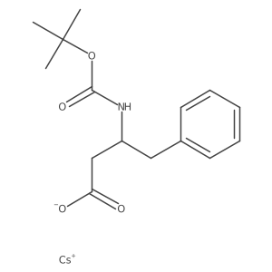 Cesium(S)-3-((tert-butoxycarbonyl)amino)-4-phenylbutanoate Structure