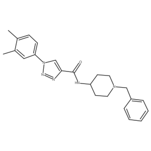 N-(1-benzylpiperidin-4-yl)-1-(3,4-dimethylphenyl)-1H-1,2,3-triazole-4-carboxamide Structure