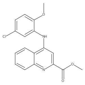 Methyl 4-((5-chloro-2-methoxyphenyl)amino)quinoline-2-carboxylate结构式