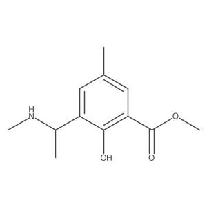 Methyl 2-hydroxy-5-methyl-3-[(1R)-1-(methylamino)ethyl]benzoate Structure