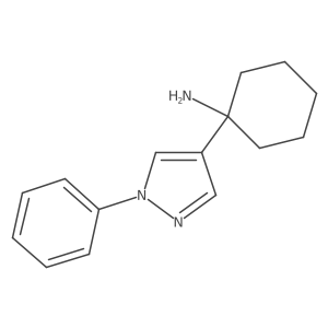 1-(1-phenyl-1H-pyrazol-4-yl)cyclohexan-1-amine Structure